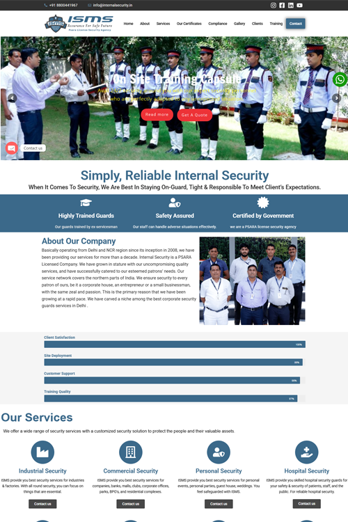 best security agency website design in cooch behar