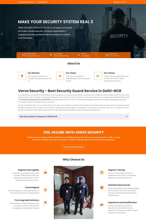 best security agency website design in cooch behar