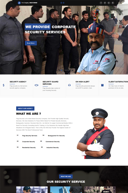 best security agency website design in cooch behar