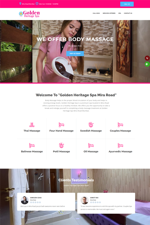 internet website designers for salons in munsirhat