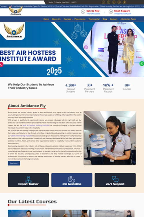 best training centre website design in chennai