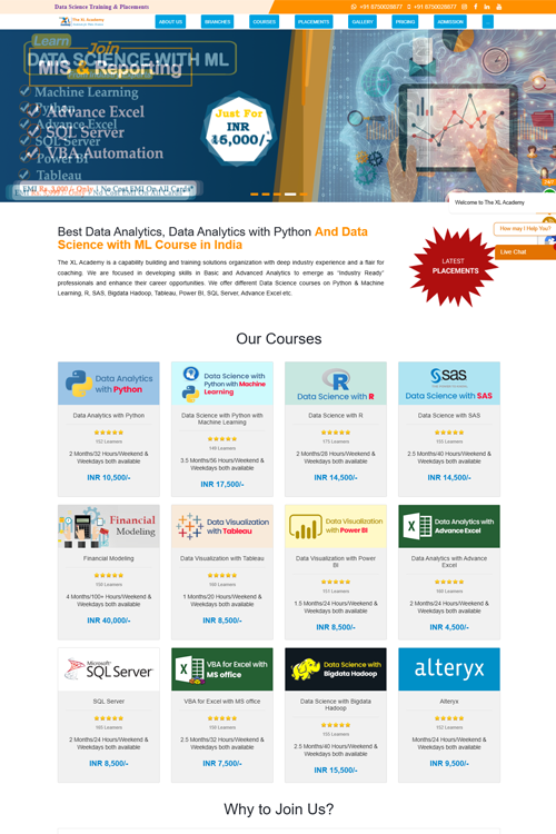 best training centre website design in chennai