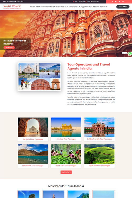 travel website design company in dhaka
